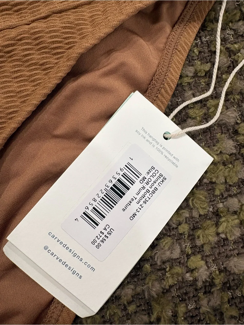 Carve Designs Ribbed Bikini Bottoms